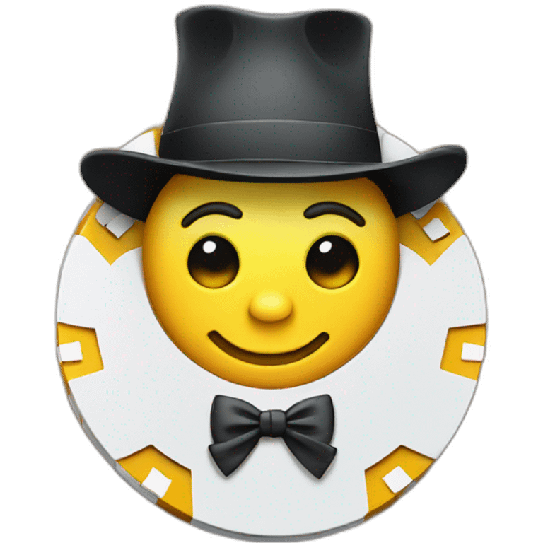 casino chip mascot emoji