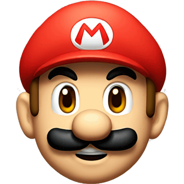 Super mario head  emoji