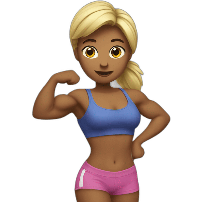 Femme musclés emoji