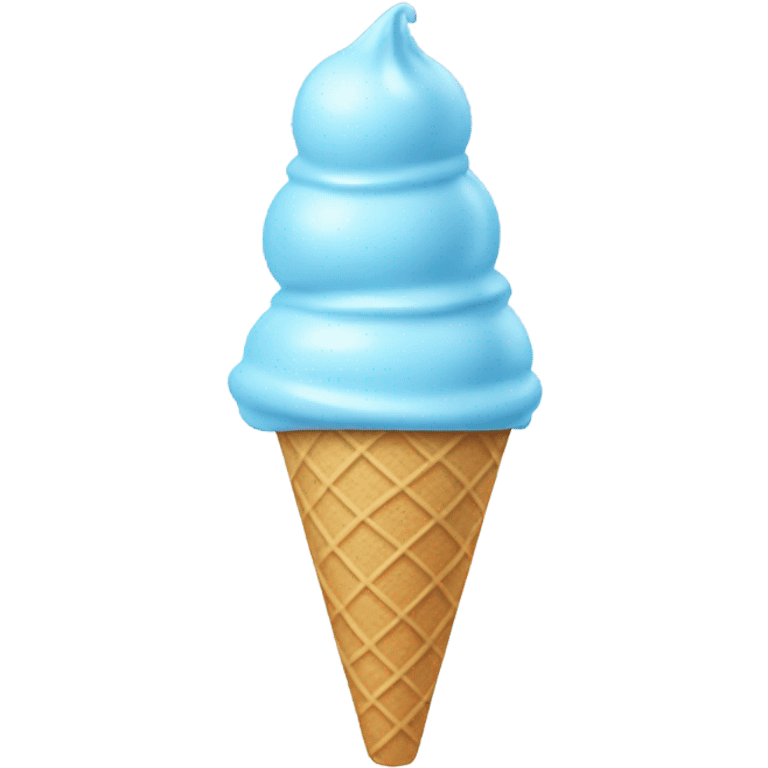 Light blue ice cream in a cond emoji