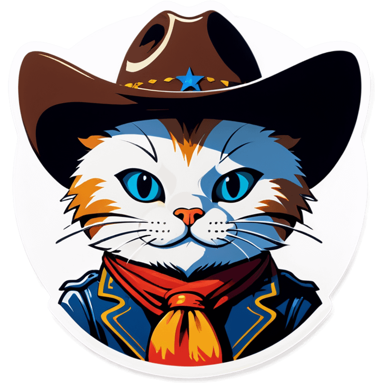 Cowboy cat emoji