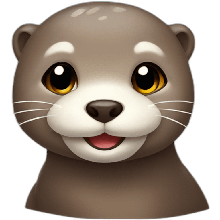 Cute otter emoji