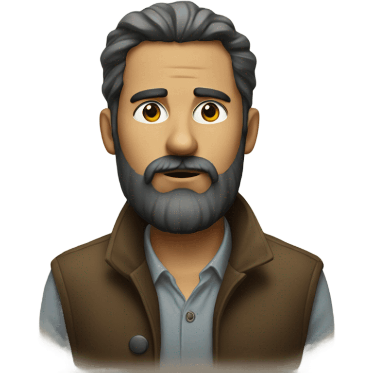 portrait of a bearded man emoji