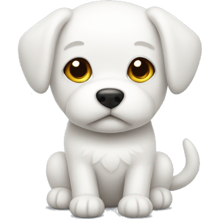 White plush dog emoji