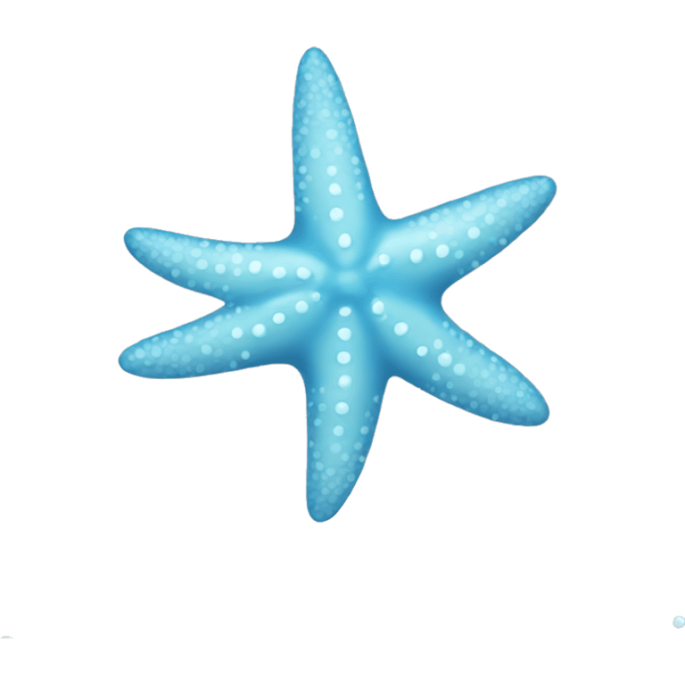 Starfish light blue emoji