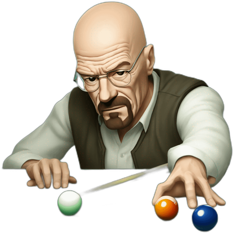 Walter white playing billard emoji