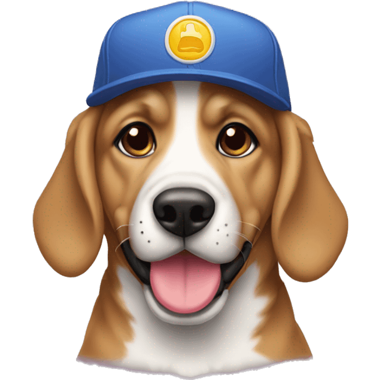 Perro con gorra  emoji