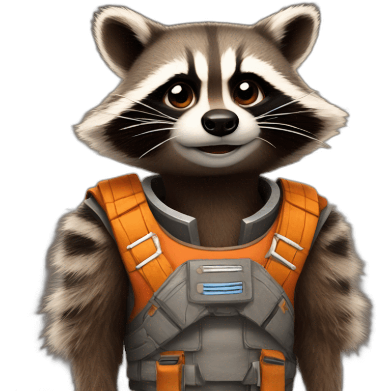 Rocket racoon emoji