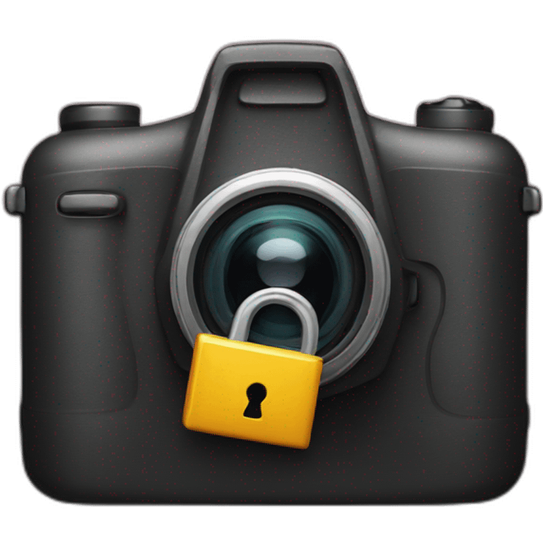 camera and lock emoji