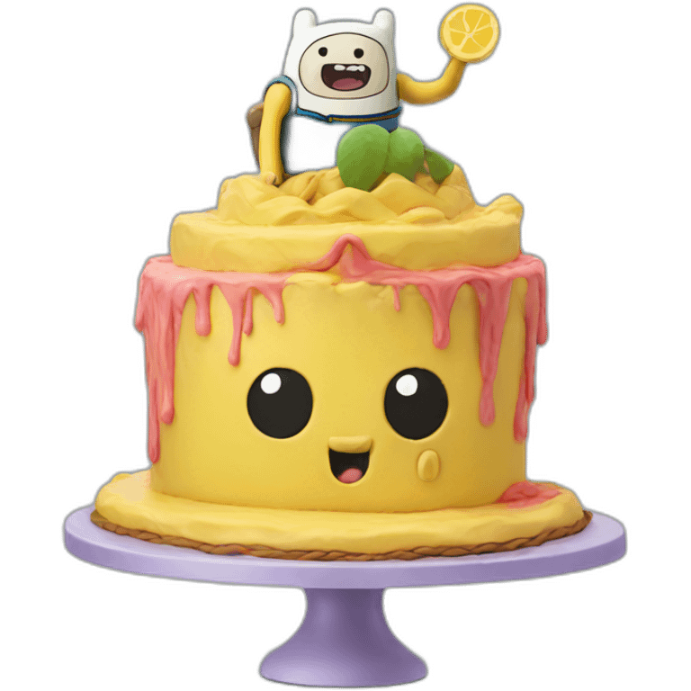 Adventure time cake emoji