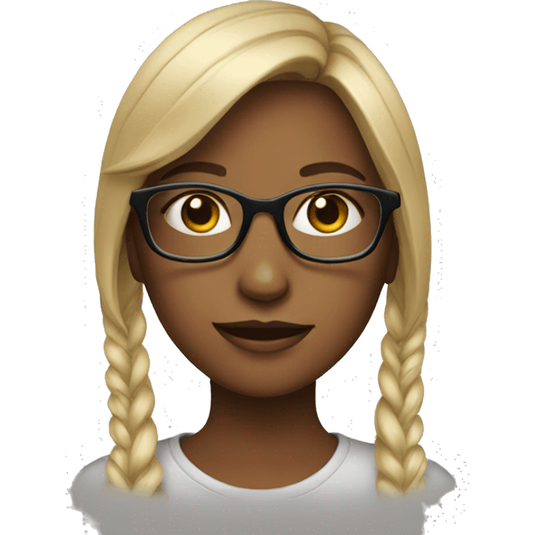 girl with glasses emoji