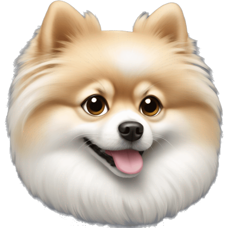 Pomeranian white  emoji