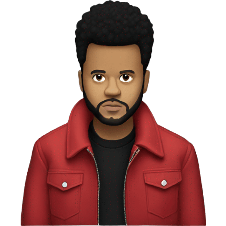 The weeknd in red jacket emoji