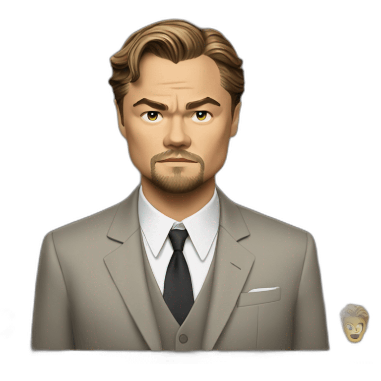 leonardo dicaprio in wolf of gang emoji