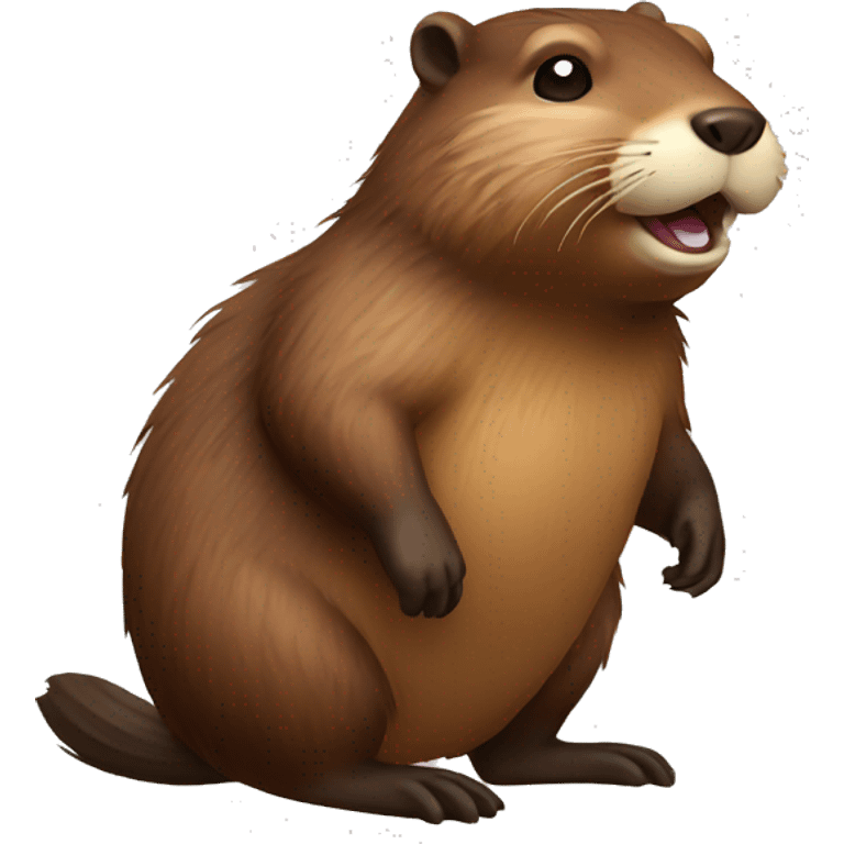 beaver full body emoji