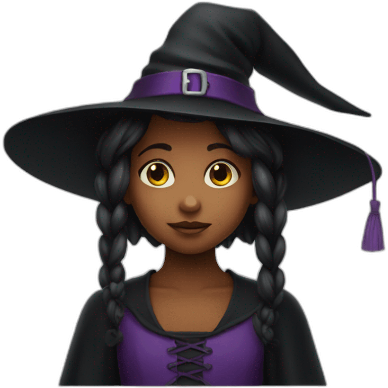 little girl witch emoji