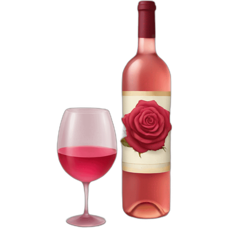 Rose wine emoji