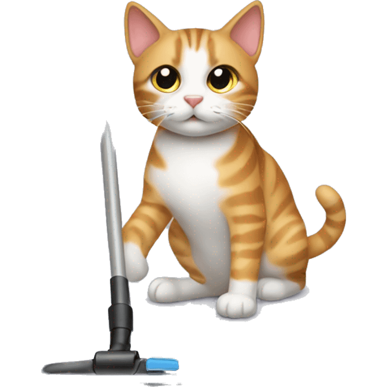 Cat vacuuming  emoji