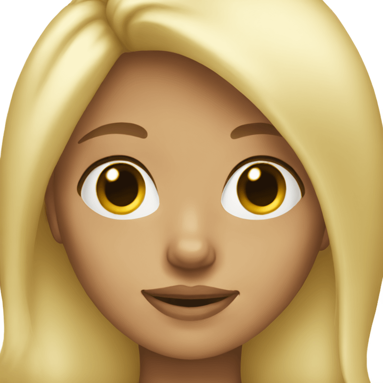 blonde girl emoji