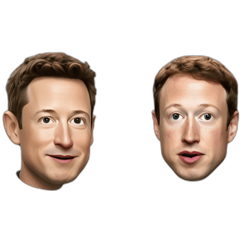 Elon musk vs Mark Zuckerberg emoji