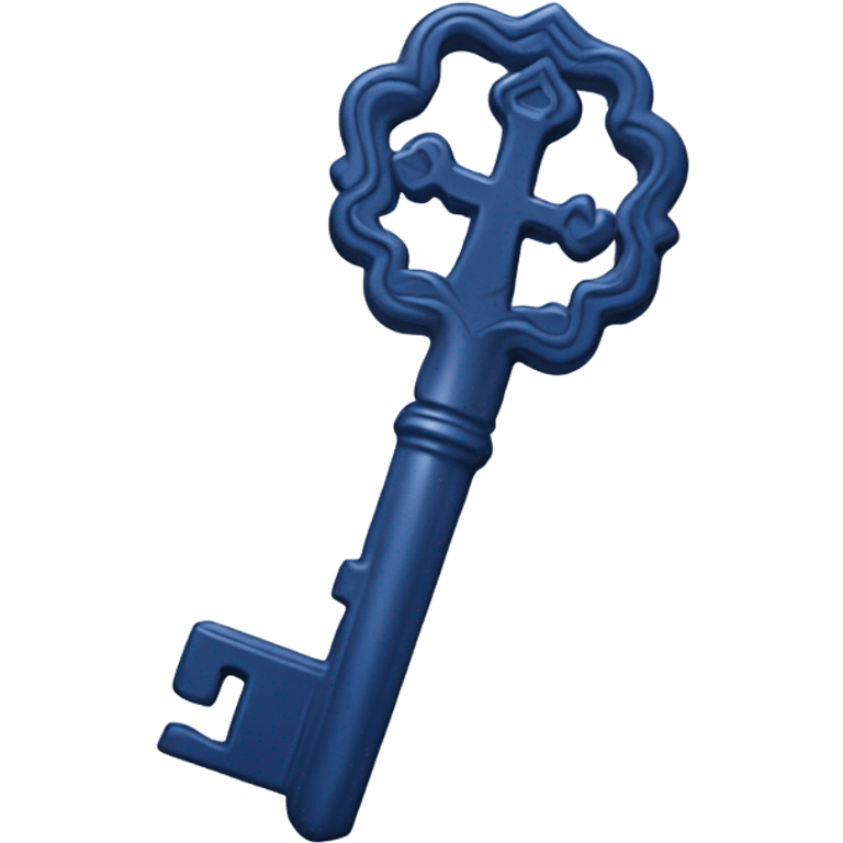 dark blue 
realistic 
key emoji