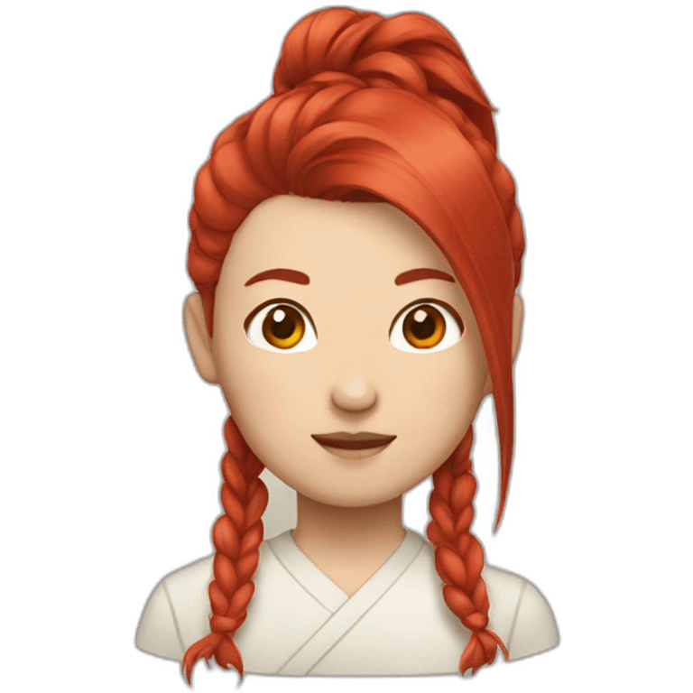 CHINESE WITH RED HAIR emoji