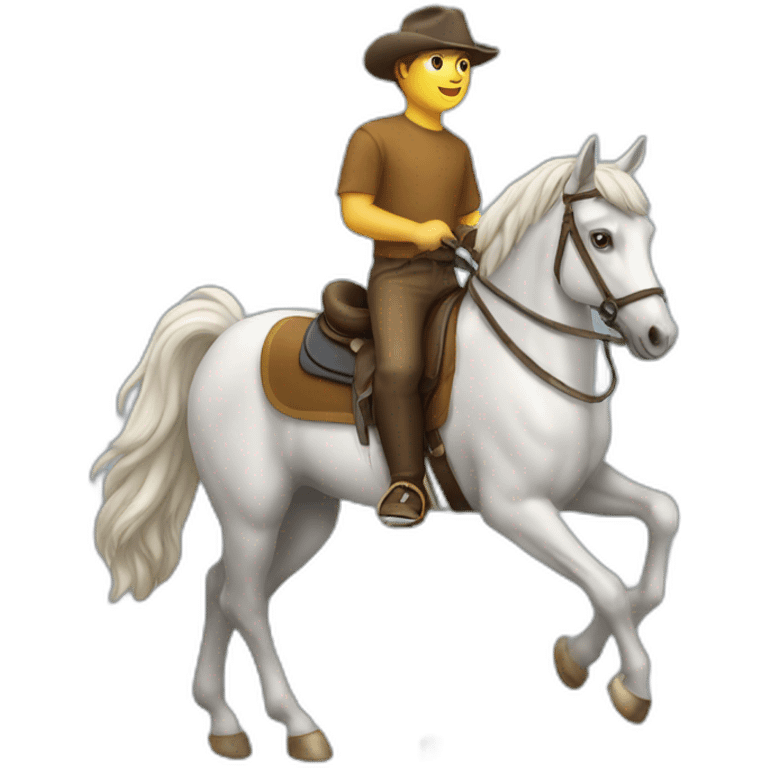 chat sur cheval emoji