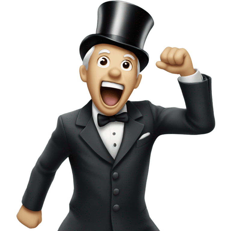 monopoly man screaming emoji