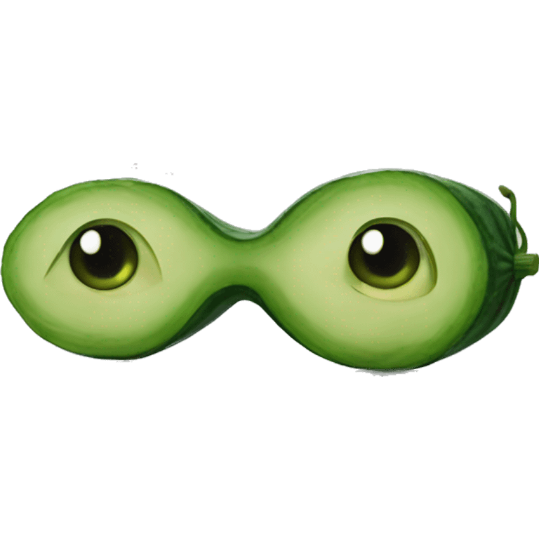 love eyes cucumber emoji