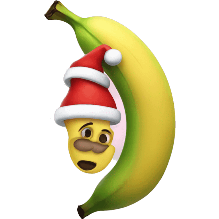 Santa banana emoji