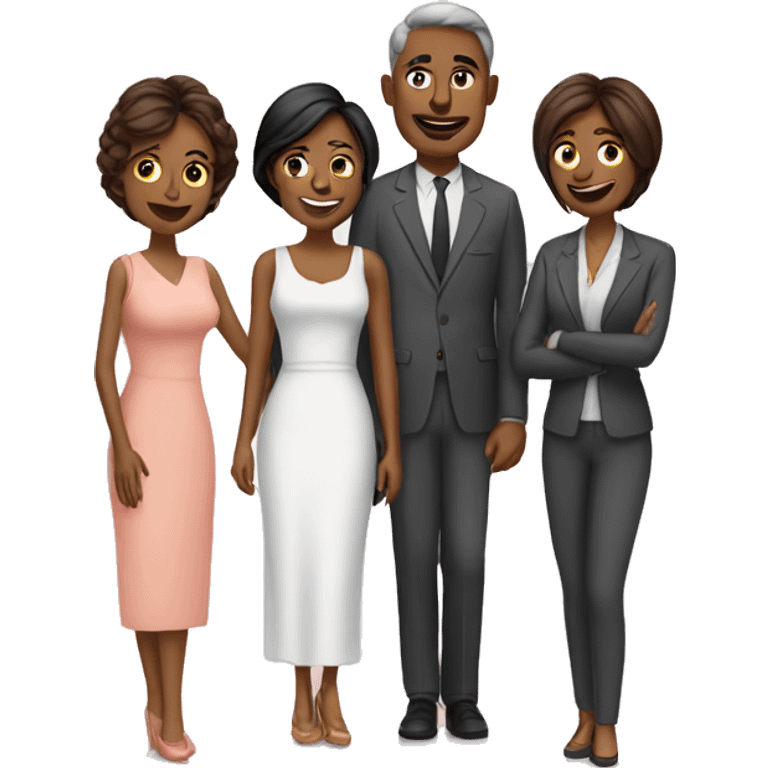 Husband with their wives  emoji