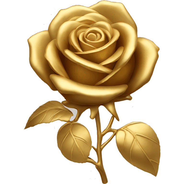 Gold rose emoji