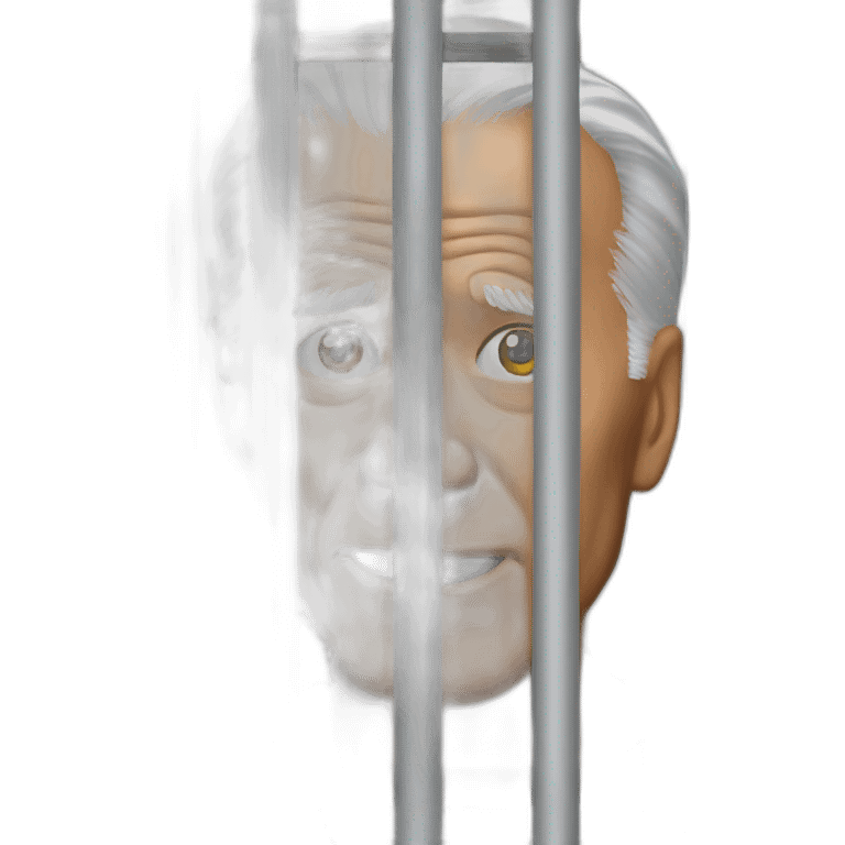 biden prisoner behind the bars emoji