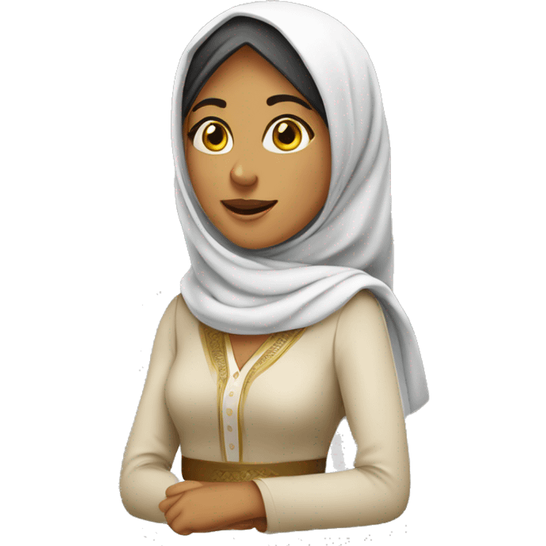 Femme avec des habits traditionnels arabe  emoji