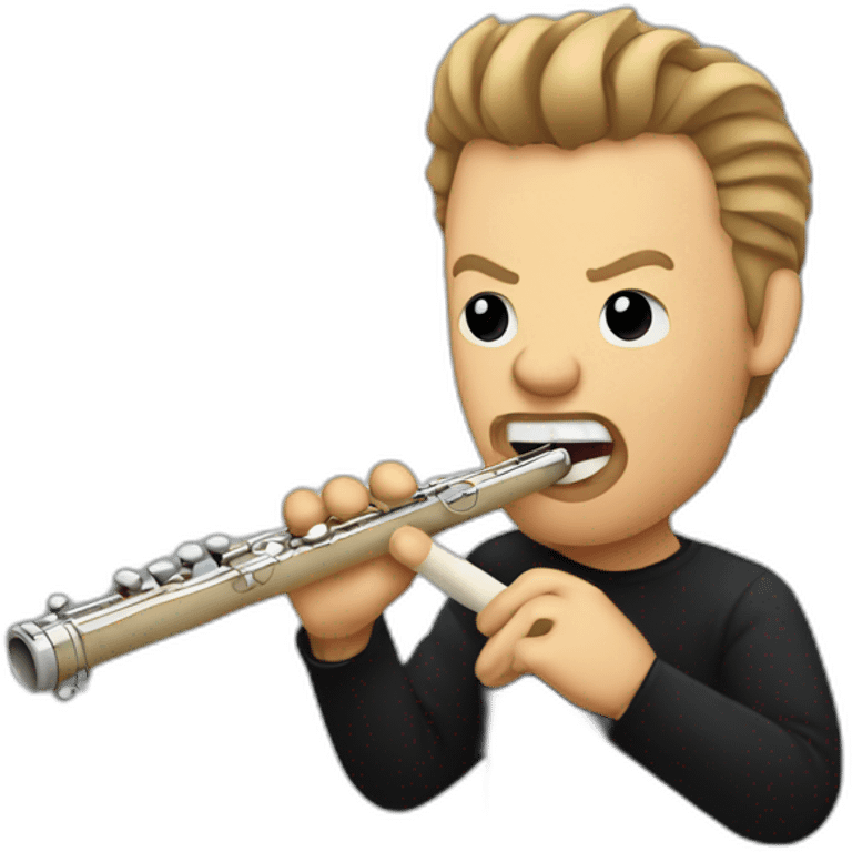 james hetfield playing flute emoji