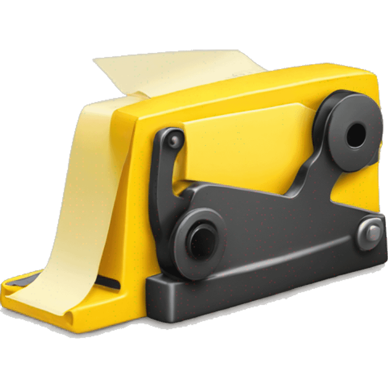 a yellow tape dispenser  emoji