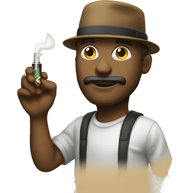 Southern biscuit holding a vape emoji