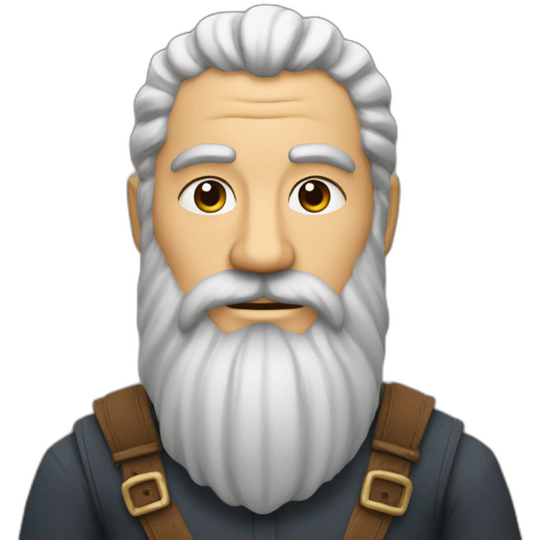 barbu à lunettse emoji