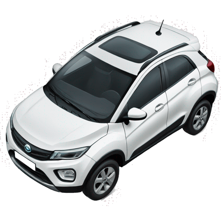 Tata nexon white car emoji