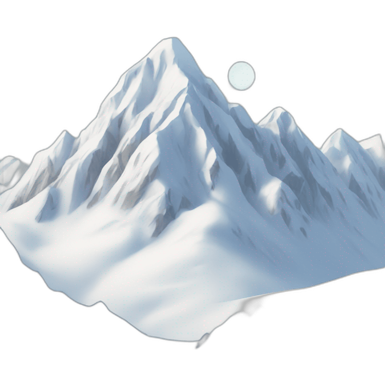 Montains with snow emoji