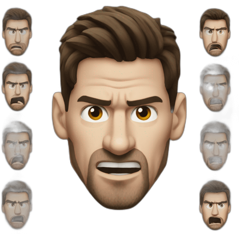 angry lionel messi emoji