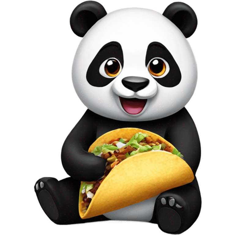 panda eating taco bell emoji