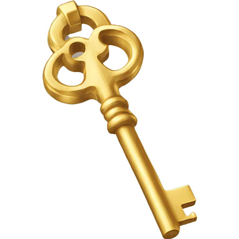 Gold colour key emoji