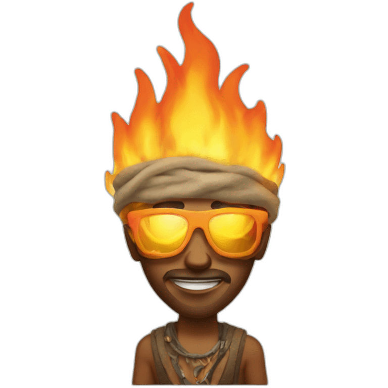 Burning man emoji