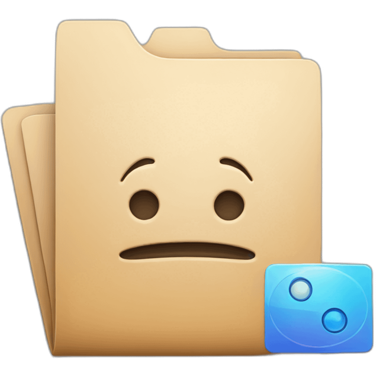 folder with zoom app logo emoji