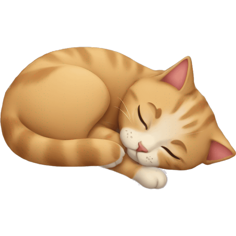 Sleeping kitten emoji