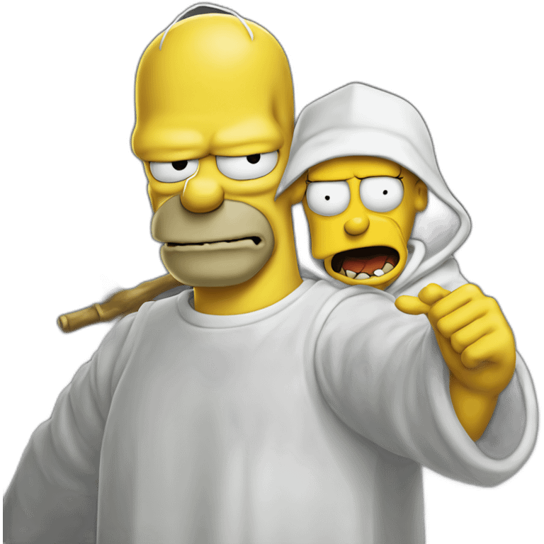 homer simpson fighting voldemort emoji