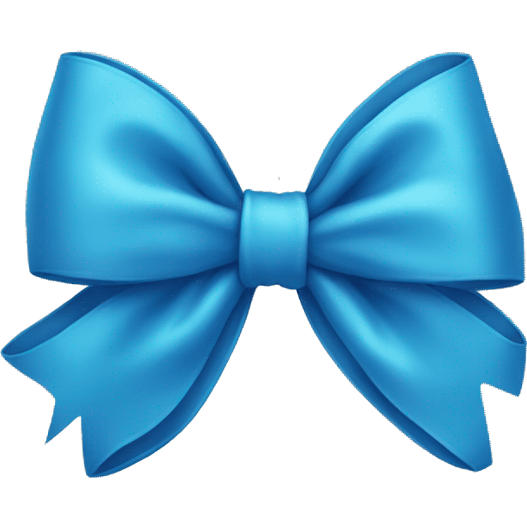 Blue bow emoji