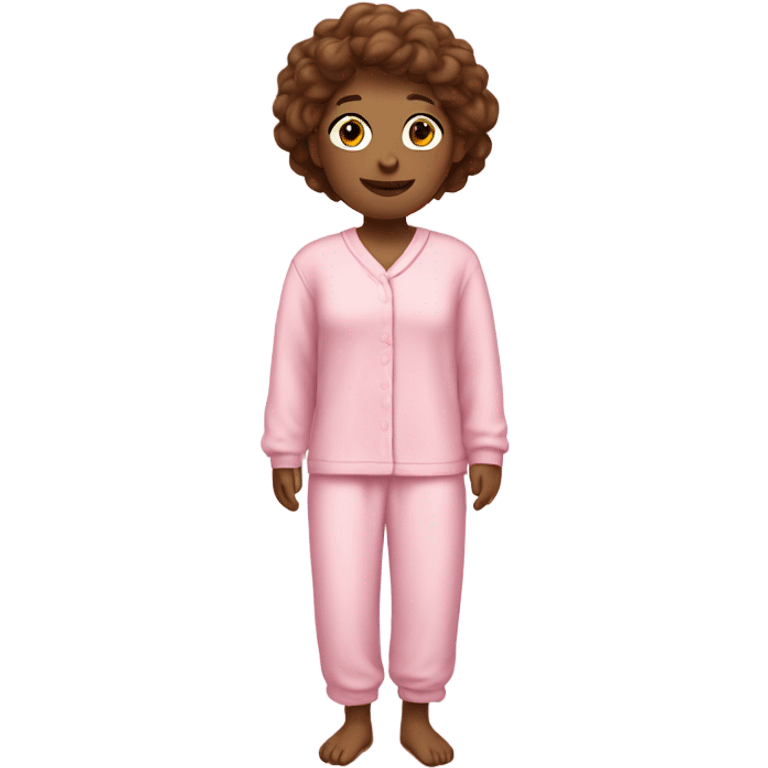 pink person in pink pajamas emoji