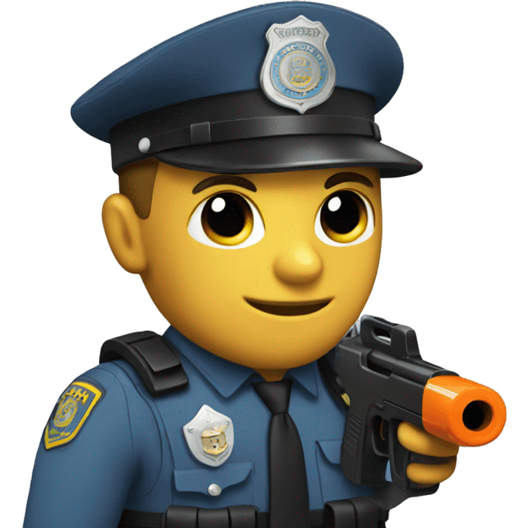 policeman with a watergun emoji